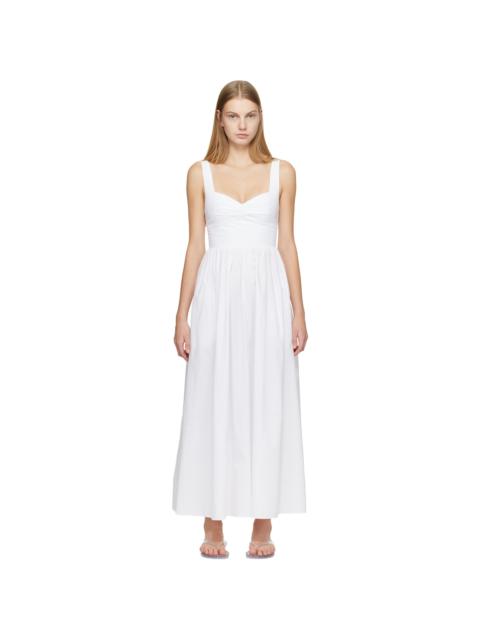 MATTEAU White Bralette Midi Dress