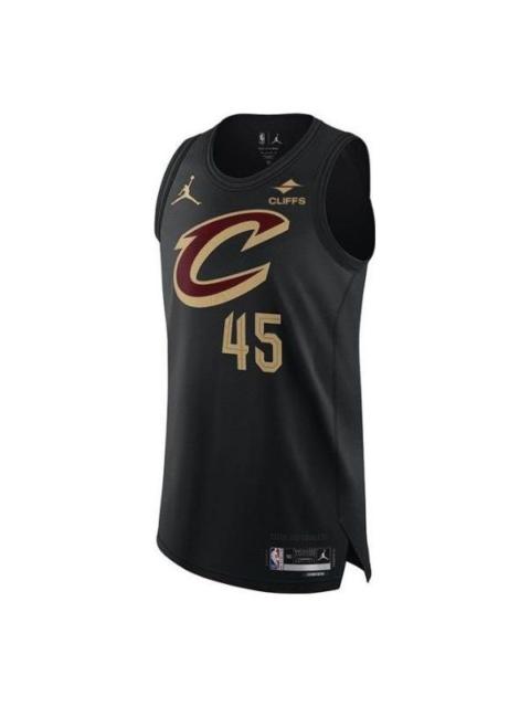 Nike Nike x NBA Cleveland Cavaliers Donovan Mitchell Jerseys 'Black' DQ0165-010