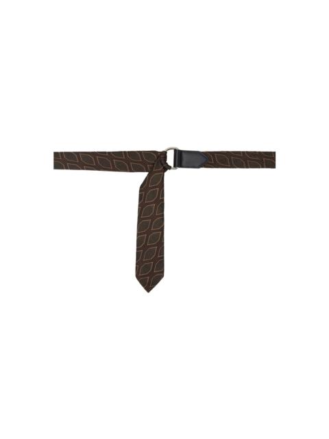 Brown Tie Belt
