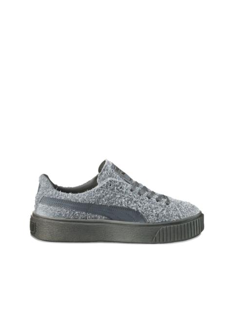 PUMA Elemental platform textured suede sneakers