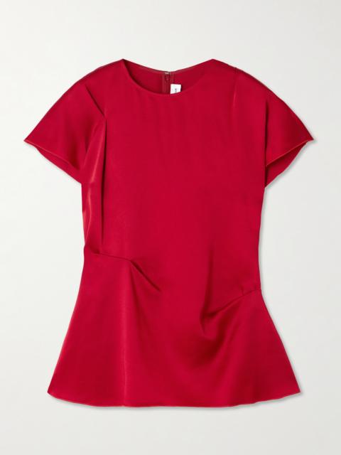 Victoria Beckham Draped Satin Top