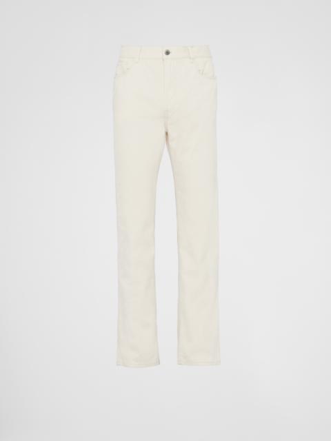 Prada Five-pocket pinwale corduroy pants