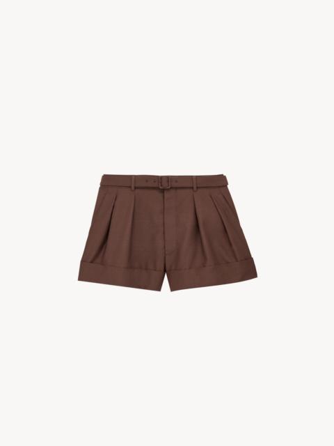 SAINT LAURENT SHORTS IN WOOL AND MOHAIR