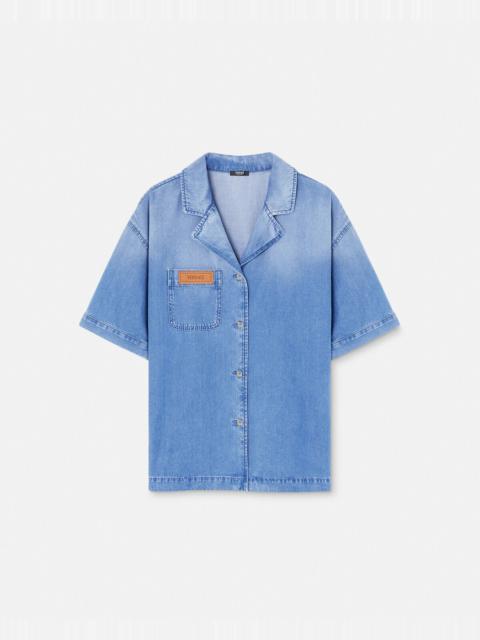 VERSACE Denim Boxy Shirt
