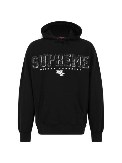 Supreme Supreme Glitter Arc Hooded Sweatshirt 'Black' | REVERSIBLE