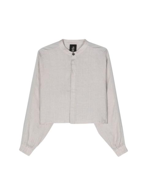 thom/krom cropped linen shirt