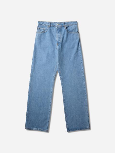 Dries Van Noten Men's Straight Leg Jeans Light Blue