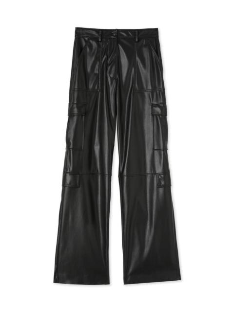 MSGM Faux leather cargo trousers "Soft Eco Leather" fabric