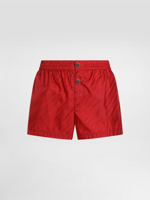 Dolce & Gabbana Short swim boxer shorts with logo jacquard