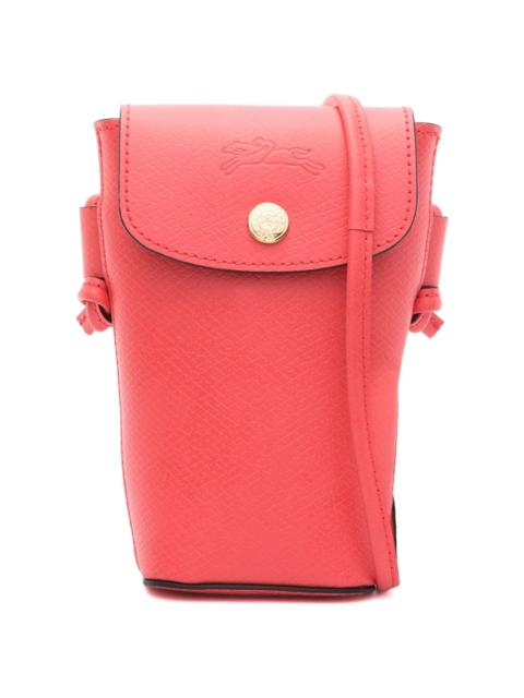 Longchamp Ãpure leather phone pouch