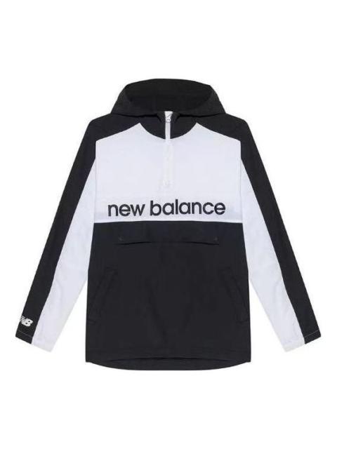 New Balance Colorblock Casual Jacket 'Black White' NA81N011-BK