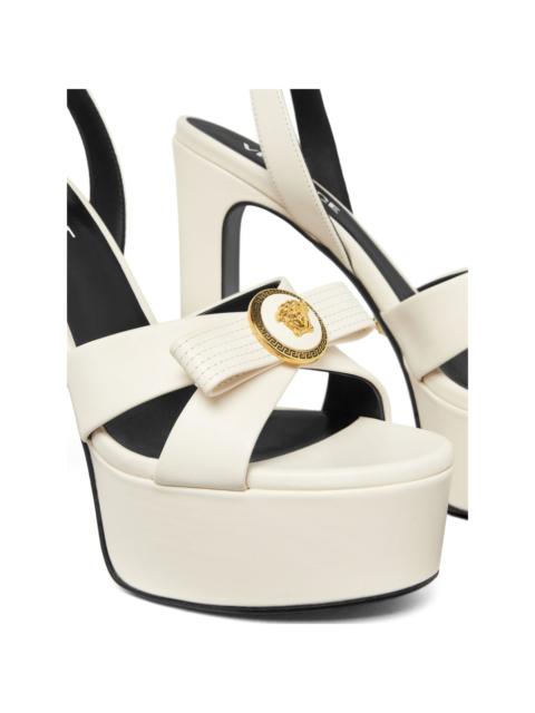 VERSACE 140mm Medusa leather sandals