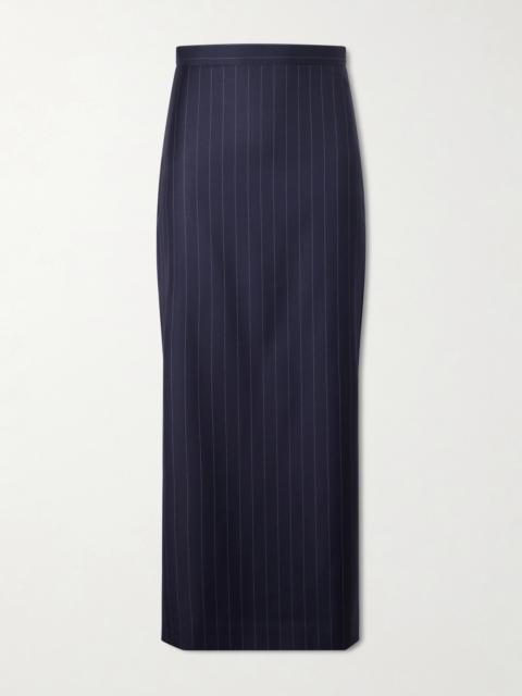 Givenchy Striped Wool Midi Skirt