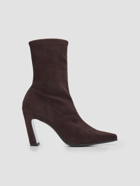 Stuart Weitzman Women's Stassi 85MM Stretch Booties - Midnight Espresso