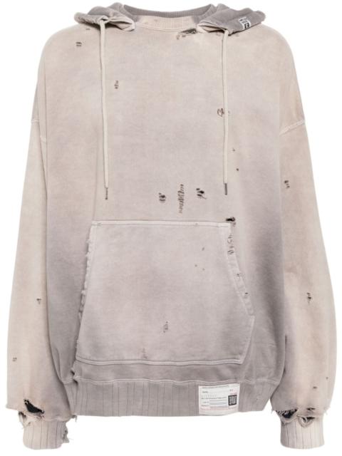 Maison MIHARAYASUHIRO distressed-effect cotton hoodie