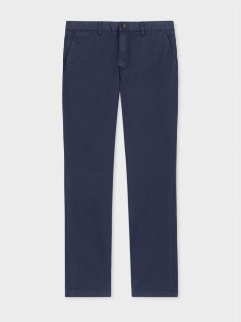Paul Smith Slim-Fit Navy Cotton Twill Chinos