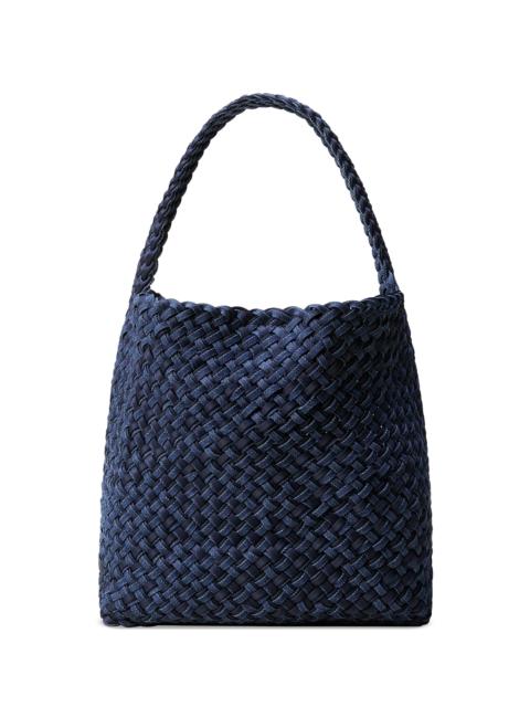 NAGHEDI Women's Nomad Medium Double Weave Denim Hobo Shoulder Bag - Indigo