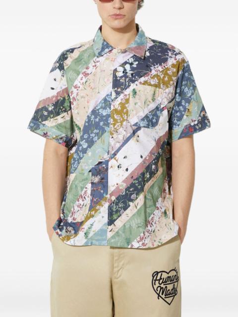 Engineered Garments floral-patchwork short-sleeve shirt