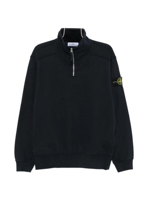 Stone Island Stone Island Felpa Quarter-zip Logo-patch Sweater