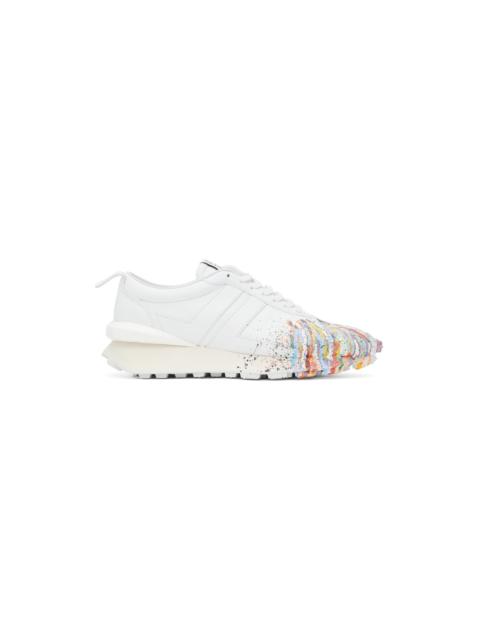 Lanvin White Gallery Dept. Edition Leather Bumpr Sneakers