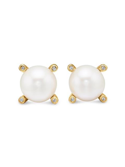 DAVID YURMAN Women's Pearl Stud Earrings in 18K Yellow Gold - Pearl
