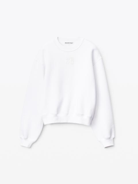 Alexander Wang puff logo sweatshirt in structured terry