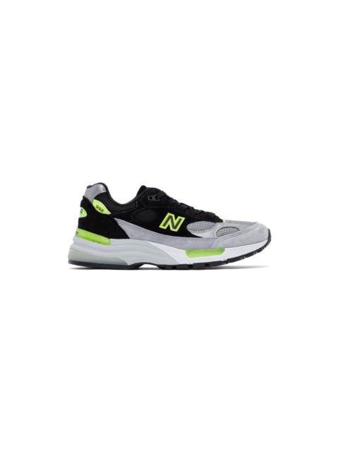 New Balance Grey & Black Made In US 992 Sneakers