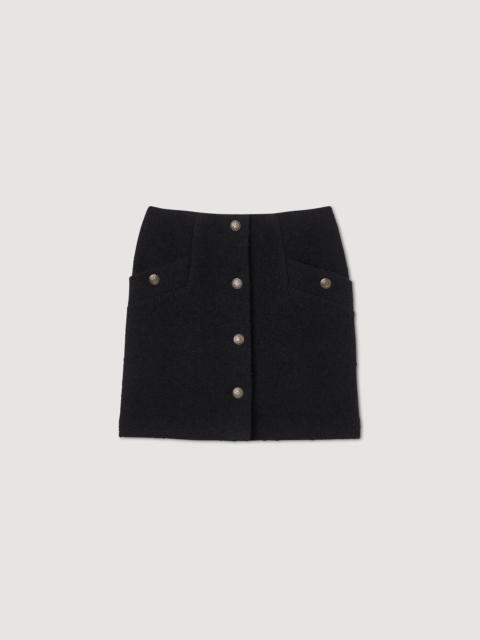 Sandro SHORT SKIRT WITH BUTTONS