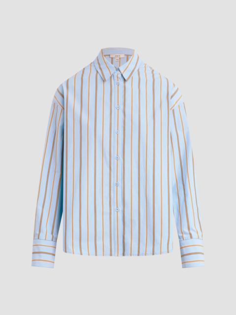 Joe's Jeans Women's The Cinched Waist Shirt - Sky Stripe
