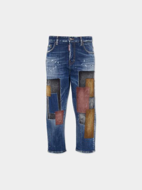 DSQUARED2 MEDIUM CORDUROY PATCHES WASH KAWAII JEANS