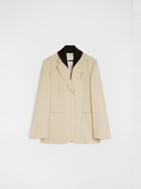 Jil Sander Silk Blend Tailored Jacket