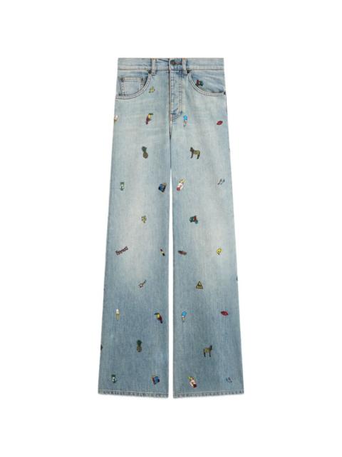 FIORUCCI toys-print wide jeans