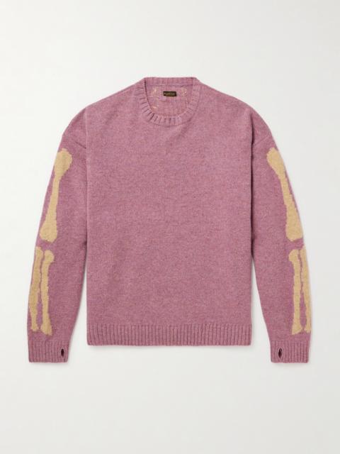 Kapital Bone Oversized Intarsia Wool Sweater