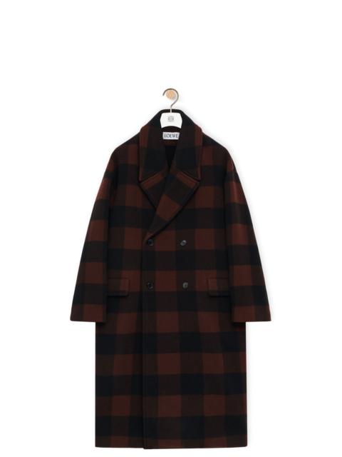 Loewe Double breasted coat in wool