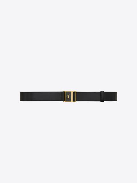 SAINT LAURENT cassandre magnetic belt in lambskin