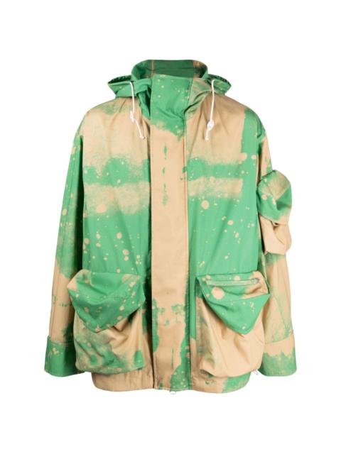 OAMC gradient-effect cotton hooded jacket