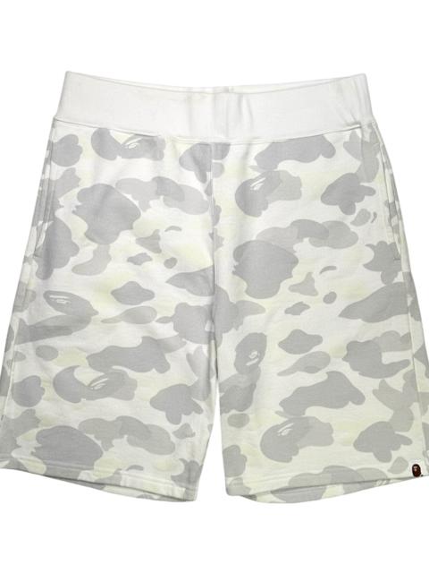 A BATHING APE® Glow in The Dark Sweatshorts "Camo White" BGITDCSW