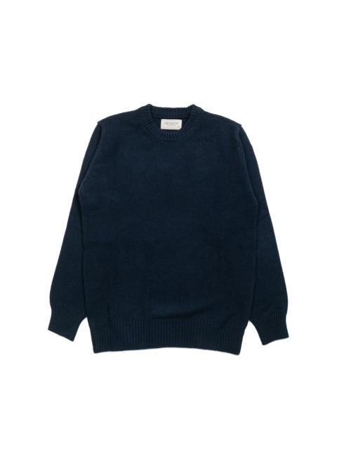 The Real McCoys MC21114 Wool Crewneck Sweater Navy