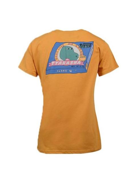 Vans (WMNS) Vans Alphabet Printing Short Sleeve Yellow VN0A4MNK50X