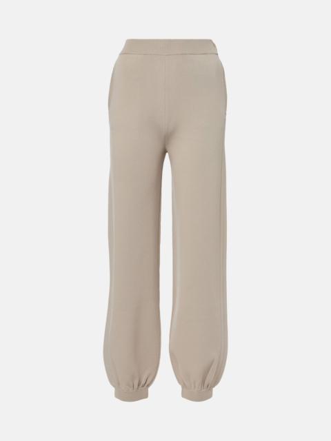 Max Mara Tirreno crêpe wide-leg pants