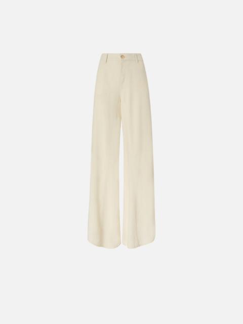 PINKO WIDE LEG LINEN TROUSERS