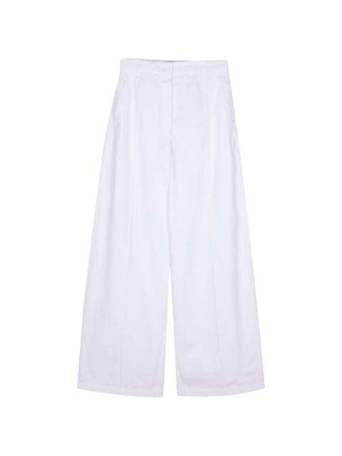 Sportmax wide-leg cotton trousers