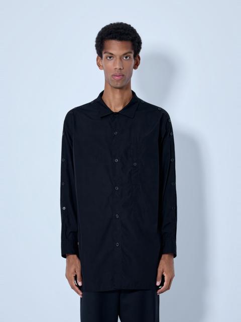Yohji Yamamoto Open Collar Shoulder Slit Blouse