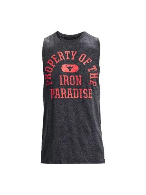 Under Armour Under Armour Project Rock Property Of Tank 'Black Red' 1367126-001