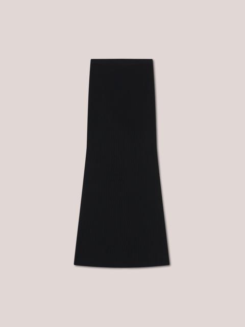 Nanushka MALDI - Ribbed A-line skirt - Black