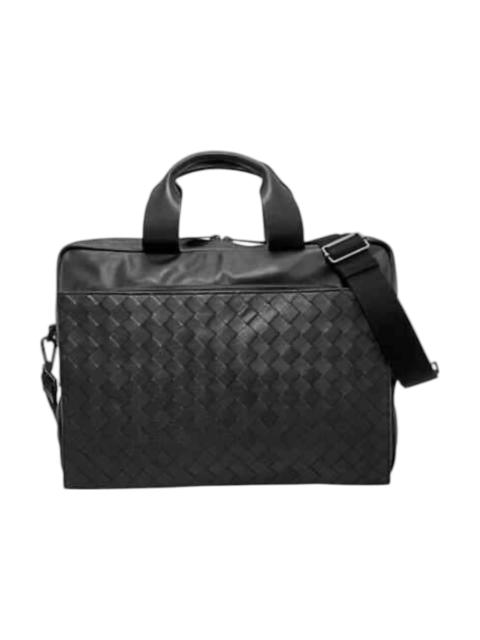 Bottega Veneta Bottega Veneta Intrecciato Ultra-light Leather Briefcase Black