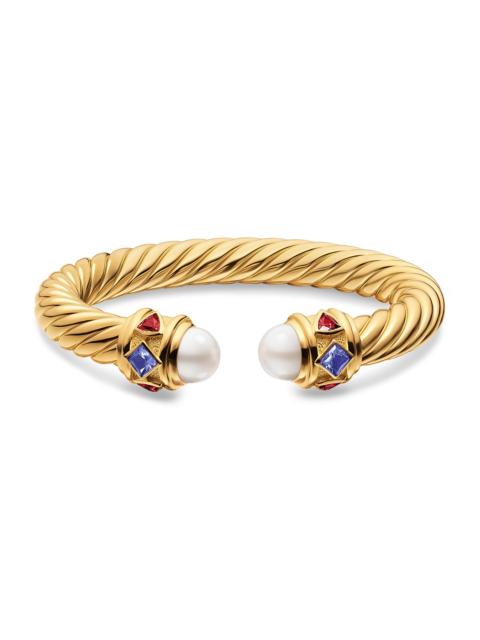 DAVID YURMAN Women's Renaissance Cablespira Bracelet in 18K Yellow Gold - Pearl
