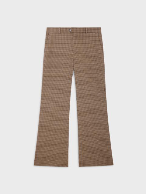 CELINE BOOTCUT PANTS IN CHECKED WOOL