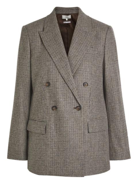Vince houndstooth double-breasted blazer