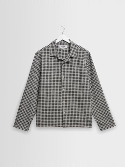 Wax London Corey - Black And Ecru Mini Check Shirt